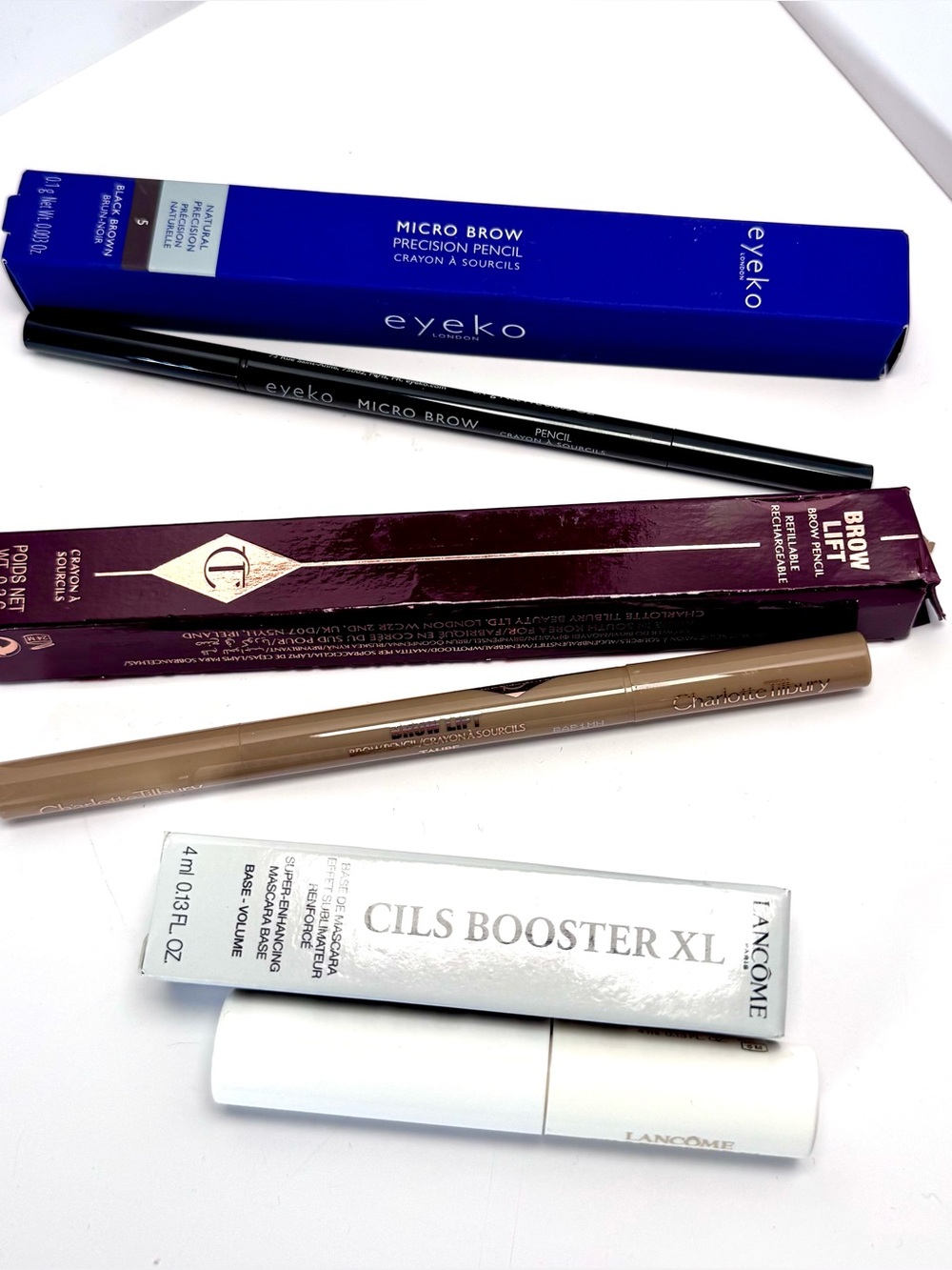 Charlotte Tilbury Eyeko Lancôme Brow & Lash Luxury Bundle Taupe Black Brown NEW